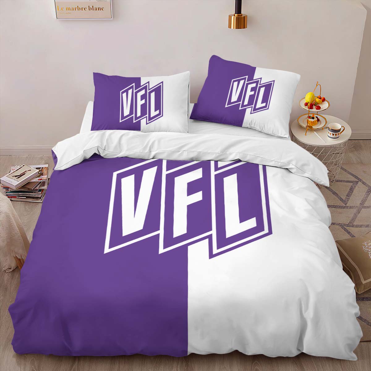 VFL osnabruck violet background style 03 Kinderbettwäsche - Bettwäsche