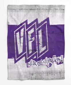 Alternative view of VFL Osnabrück violetter Hintergrund Stil 03 Fleecedecke - Decke