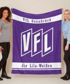 VFL Osnabrück violetter Hintergrund Stil 04 Fleecedecke - Decke