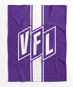 Alternative view of VFL Osnabrück violetter Hintergrund Stil 05 Fleecedecke - Decke