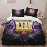 VFL osnabruck violet white checkered Kinderbettwäsche – Bettwäsche