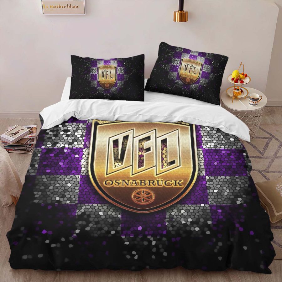 VFL osnabruck violet white checkered Kinderbettwäsche - Bettwäsche – Bild 4