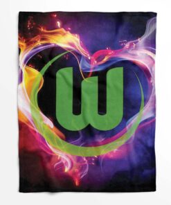 Alternative view of VfL Wolfsburg WOB13 Fleecedecke - Decke