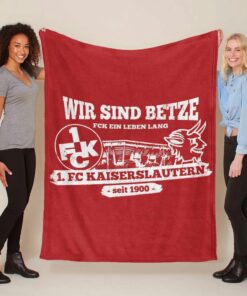 Wir sind betze FCK ein leben lang FC Kaiserslautern Fleecedecke - Decke