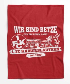 Alternative view of Wir sind betze FCK ein leben lang FC Kaiserslautern Fleecedecke - Decke