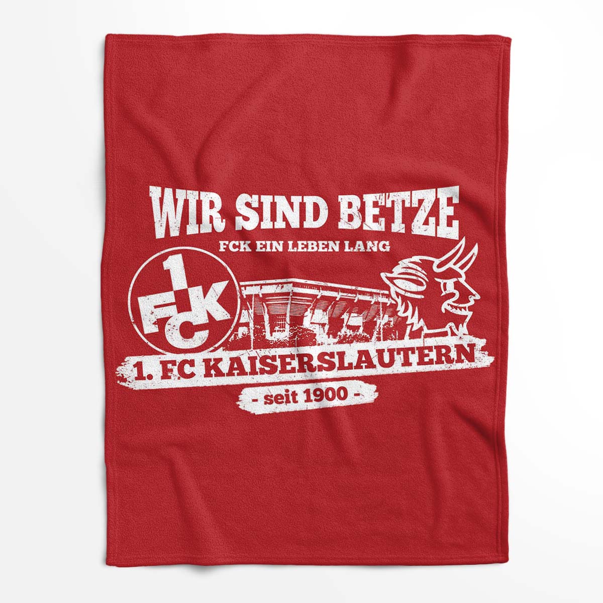 Wir sind betze FCK ein leben lang FC Kaiserslautern Fleecedecke - Decke – Bild 2