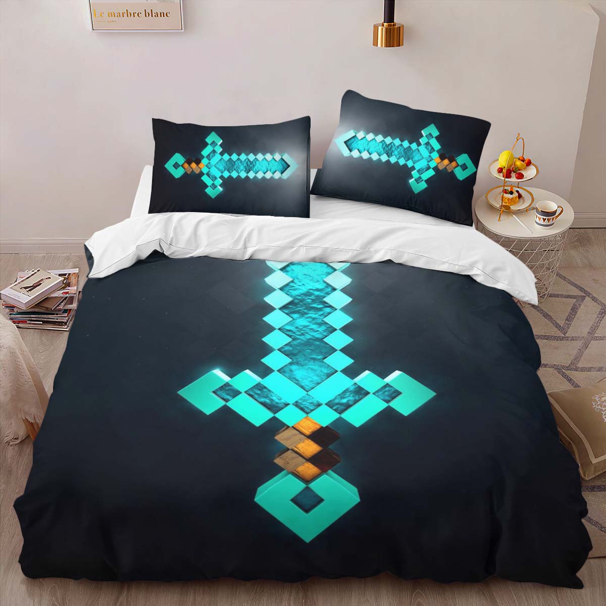 Verzaubertes Diamantschwert Minecraft Kinderbettwäsche – Bettwäsche – Bild 2