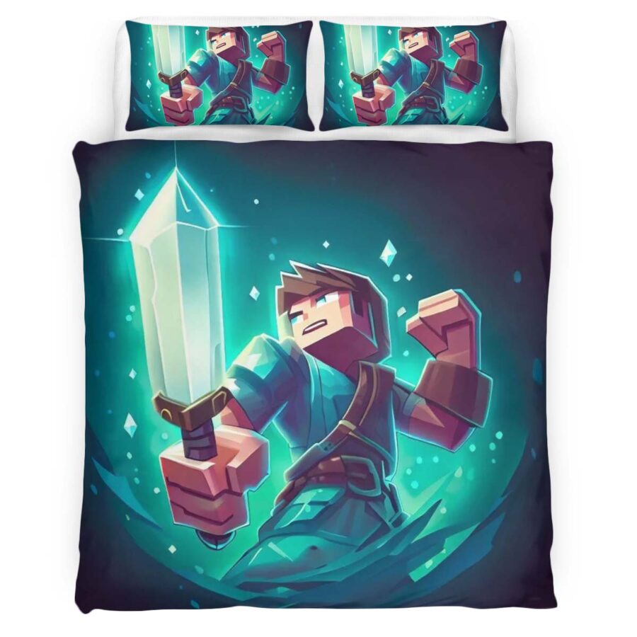 Herobrine Minecraft Hauptcharakter Kinderbettwäsche – Bettwäsche – Bild 4