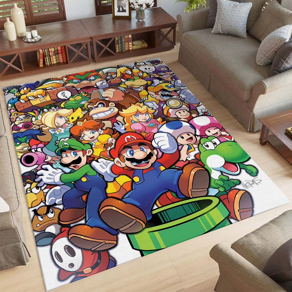 Mario Alle Charaktere 3 Teppich – Bild 2