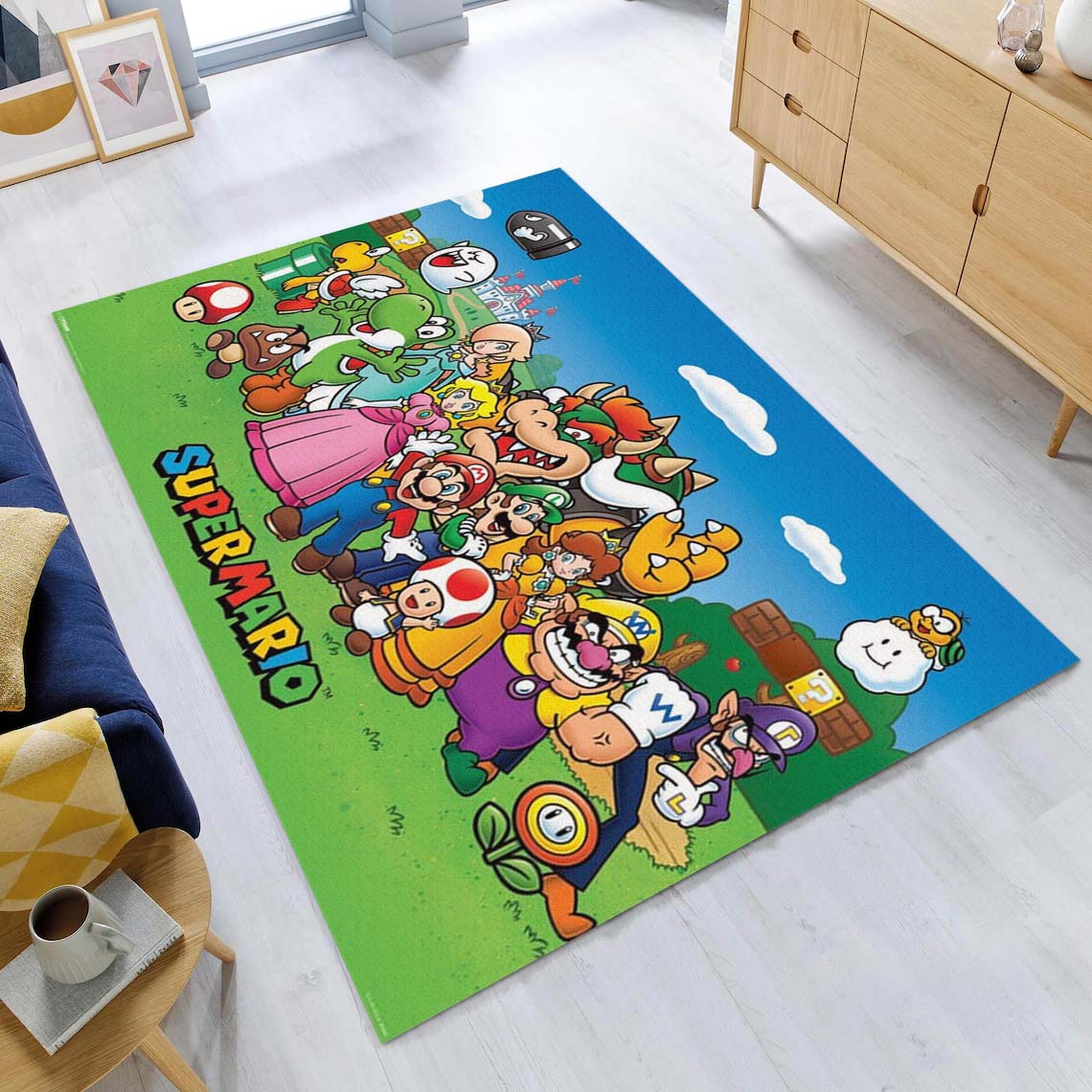 Mario Alle Charaktere 5 Teppich – Bild 2