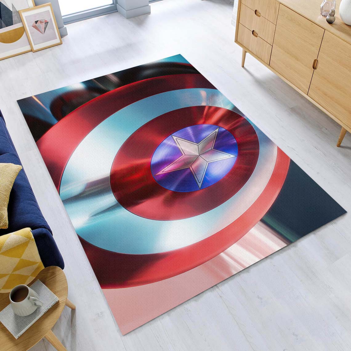 Marvel Legends Captain America Schild Teppich – Bild 2