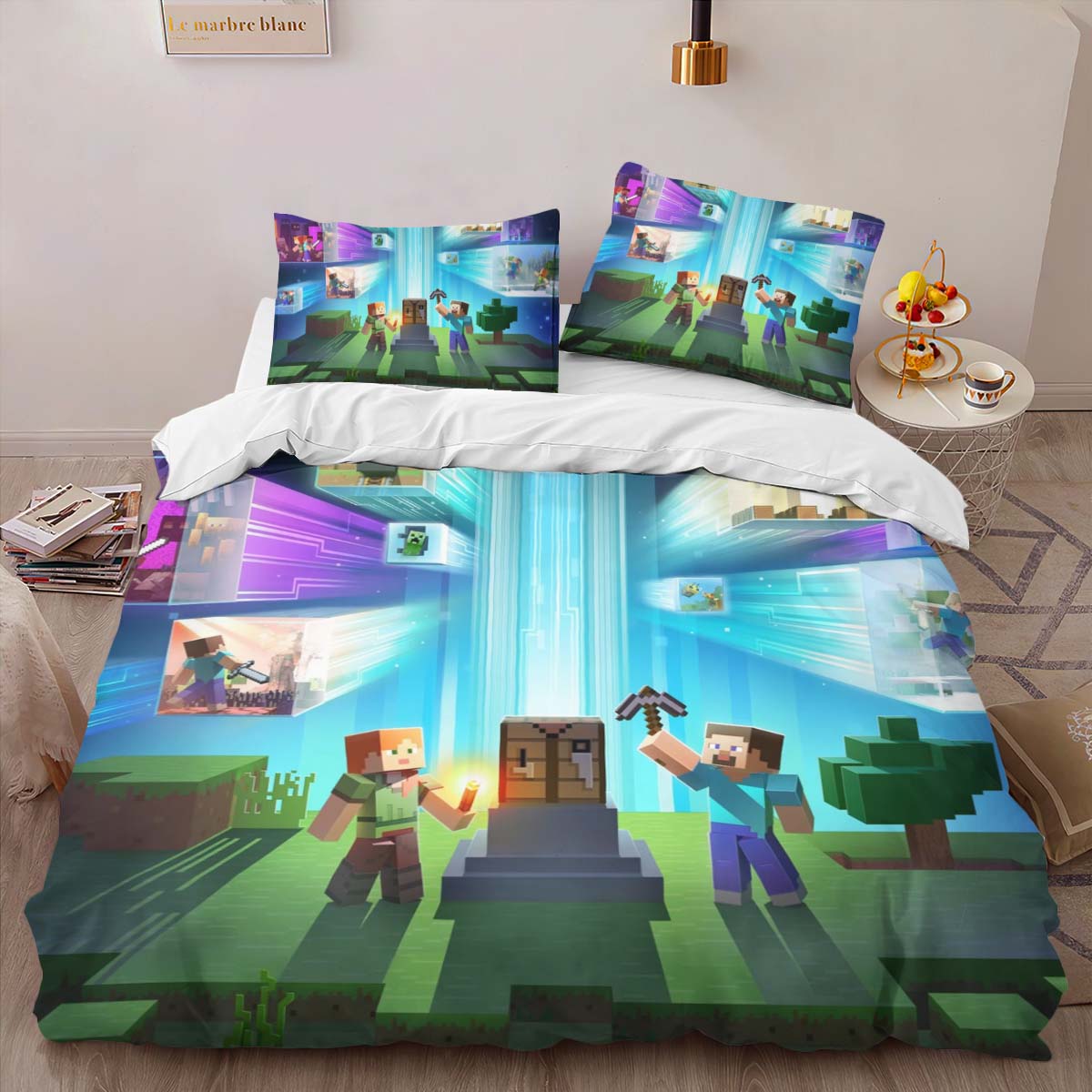 Minecraft Alle Steve und Alex Kinderbettwäsche – Bettwäsche – Bild 2
