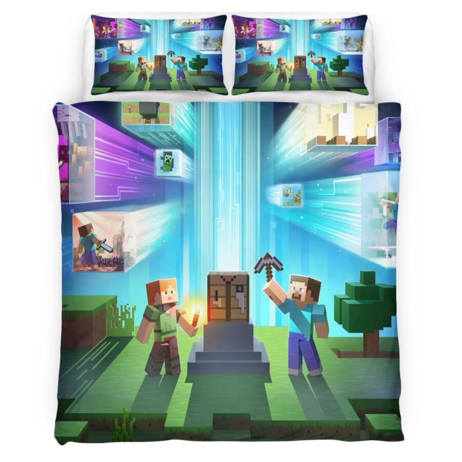 Minecraft Alle Steve und Alex Kinderbettwäsche – Bettwäsche – Bild 4