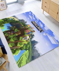 Alternative view of Minecraft Alle Charaktere 1002 Teppich