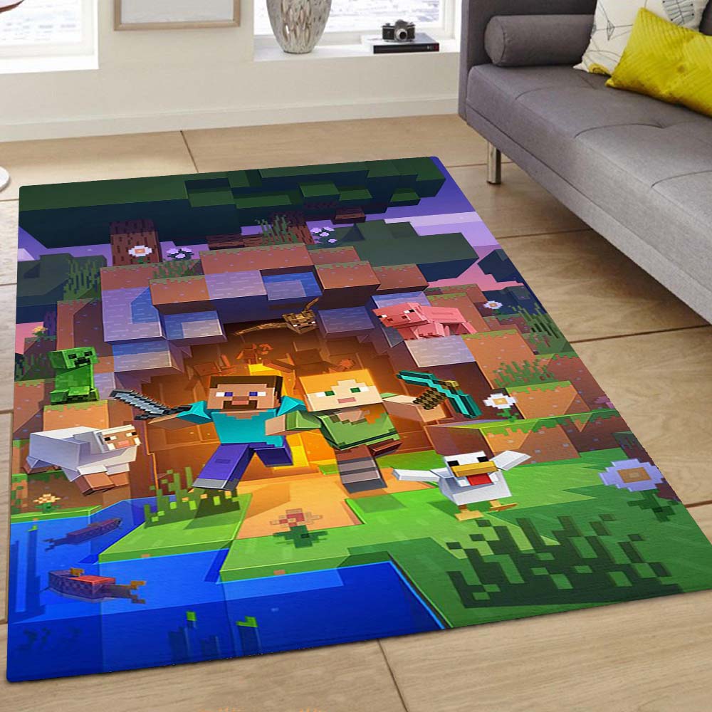 Minecraft Alle Charaktere 1014 Teppich