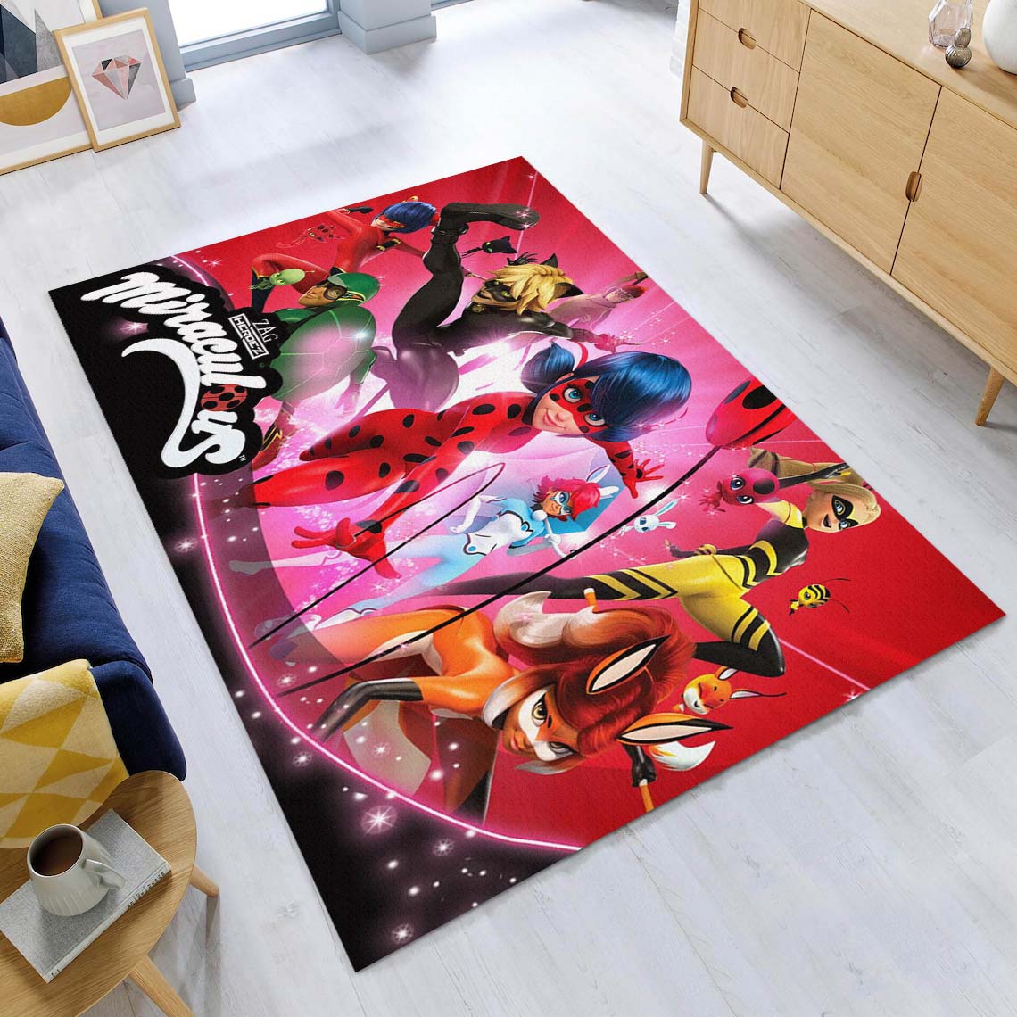 Miraculous Ladybug Alle Charaktere 2 Teppich – Bild 2